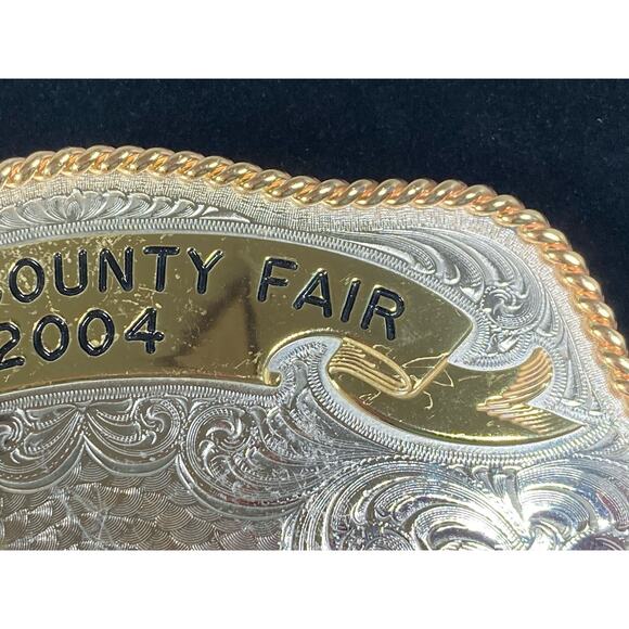2004 PINAL COUNTY FAIR SR. SHOWMAN TROPHY BELT BUCKLE LARGE - Picture 10 of 11